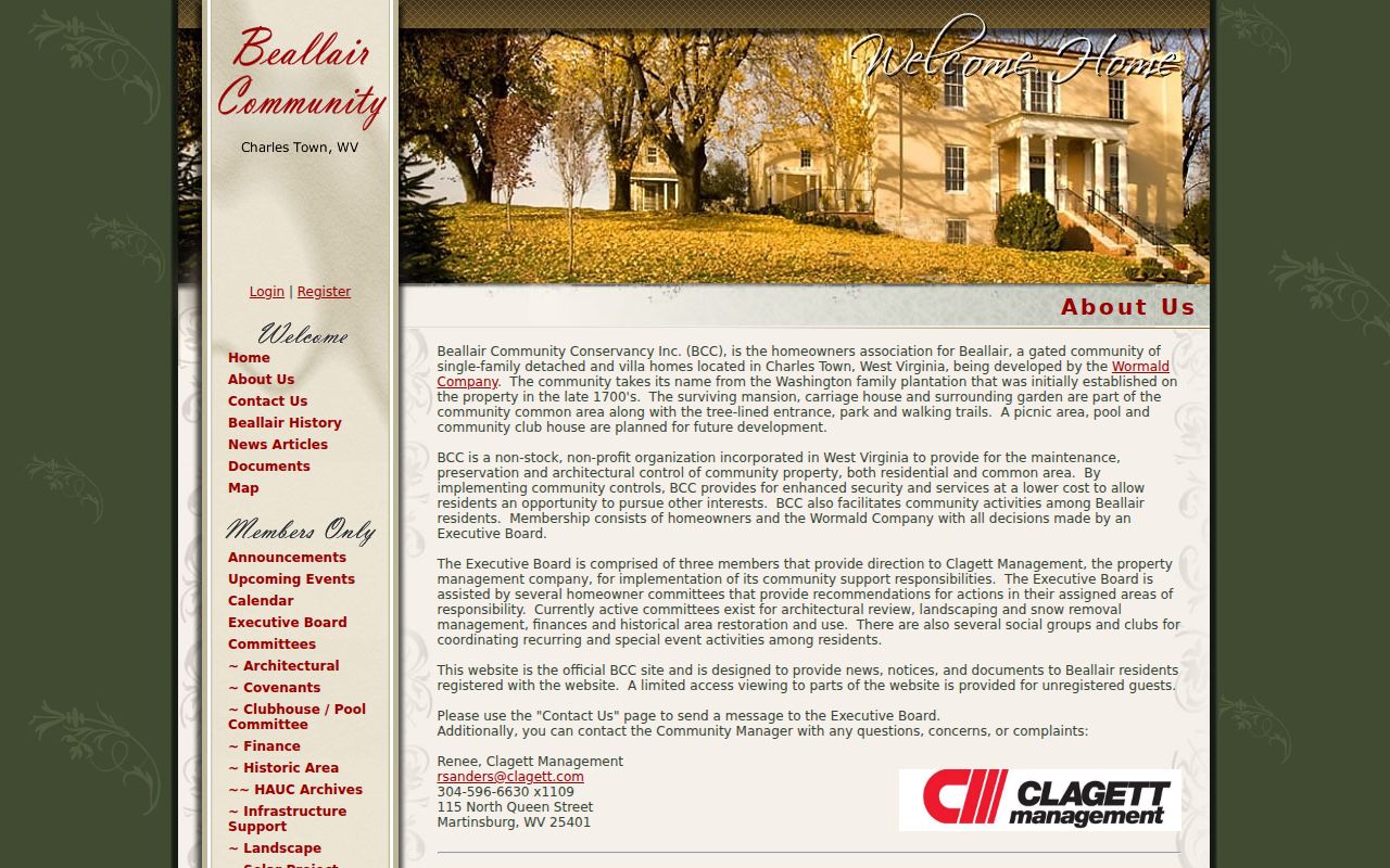 Charles Town neighbors Beallair community information page